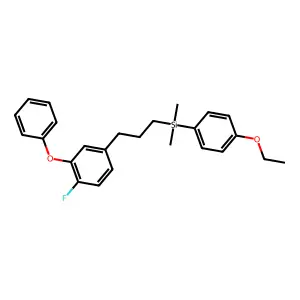 Silafluofen structure