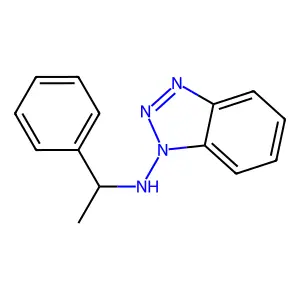 alpha-Methylbenzylaminobenzotriazole structure