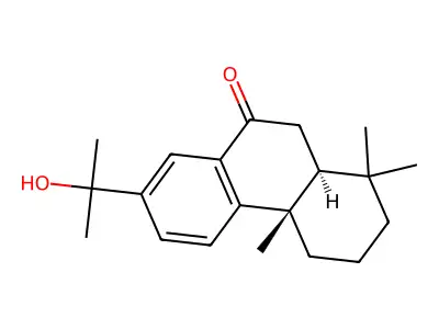 15-Hydroxy-7-oxo-abieta-8,11,13-triene structure