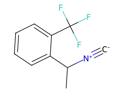 1-(1-Isocyanoethyl)-2-(trifluoromethyl)benzene structure