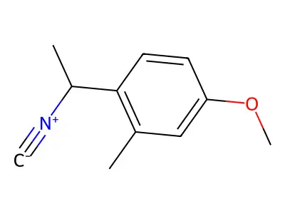 1-(1-Isocyanoethyl)-4-methoxy-2-methylbenzene structure