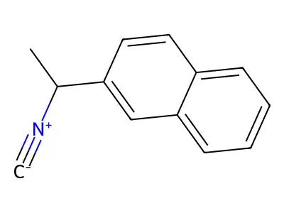 2-(1-Isocyanoethyl)naphthalene structure