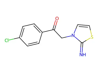 1-(4-Chloro-phenyl)-2-(2-imino-thiazol-3-yl)-ethanone structure