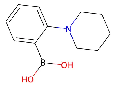 2-(1-Piperidinyl)phenylboronic acid structure