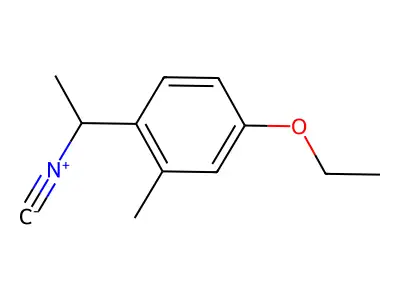 4-Ethoxy-1-(1-isocyanoethyl)-2-methylbenzene structure