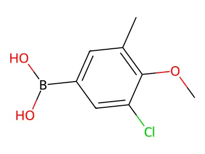 (3-Chloro-4-methoxy-5-methylphenyl)boronic acid structure