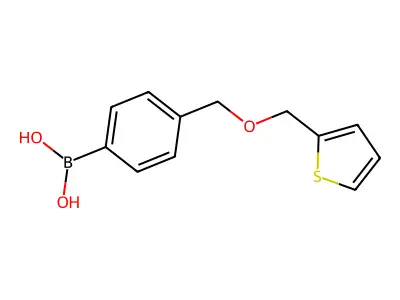 4-[(Thien-2-ylmethoxy)methyl]benzeneboronic acid structure