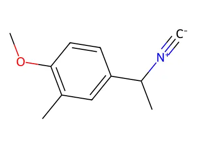 4-(1-Isocyanoethyl)-1-methoxy-2-methylbenzene structure