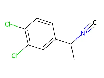 1,2-Dichloro-4-(1-isocyanoethyl)benzene structure