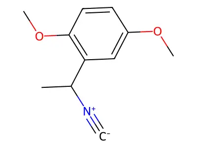2-(1-Isocyanoethyl)-1,4-dimethoxybenzene structure