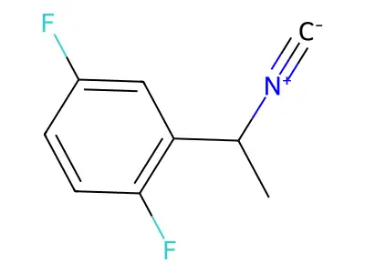 1,4-Difluoro-2-(1-isocyanoethyl)benzene structure