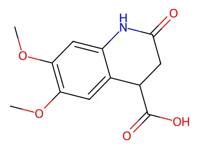 6,7-Dimethoxy-2-oxo-1,2,3,4-tetrahydroquinoline-4-carboxylic acid structure