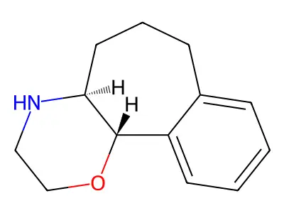 Benzo(6,7)cyclohept(1,2-b)(1,4)oxazine, 2,3,4,4a,5,6,7,11b-octahydro-, (E)-(+-)- structure