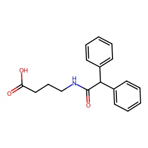 4-Diphenylacetylamino-butyric acid structure