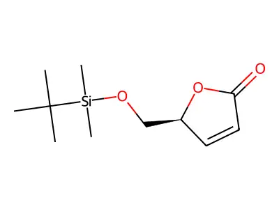 2-[[tert-butyl(dimethyl)silyl]oxymethyl]-2H-furan-5-one structure