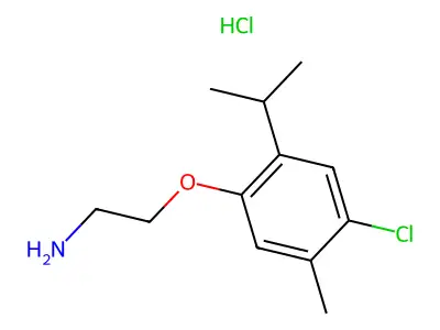 2-(4-Chloro-2-isopropyl-5-methylphenoxy)ethanamine structure