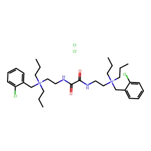 Ammonium, (oxalylbis(iminoethylene))bis((o-chlorobenzyl)dipropyl-, dichloride structure