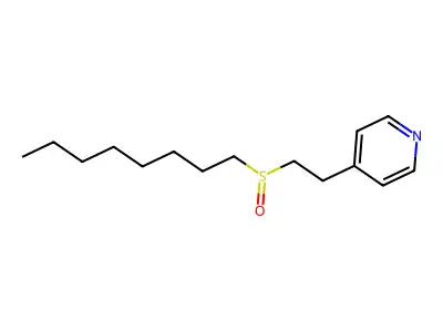 Pyridine, 4-[2-(octylsulfinyl)ethyl]- structure