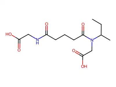 Glycine, N,N'-(1,5-dioxo-1,5-pentanediyl)bis-, diethyl ester structure