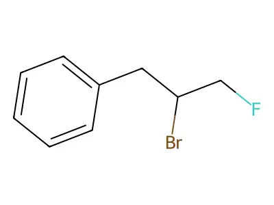 Benzene, (2-bromo-3-fluoropropyl)- structure