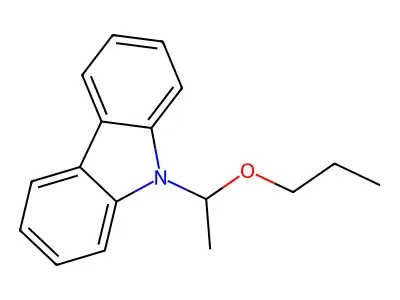 9H-Carbazole, 9-(1-propoxyethyl)- structure