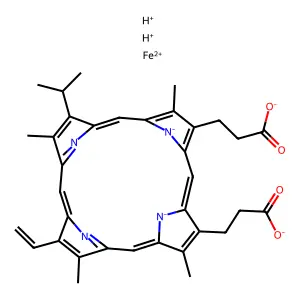 2-Vinyl-4-isopropyldeuteroheme structure