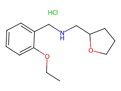 (2-Ethoxy-benzyl)-(tetrahydro-furan-2-ylmethyl)-amine hydrochloride structure