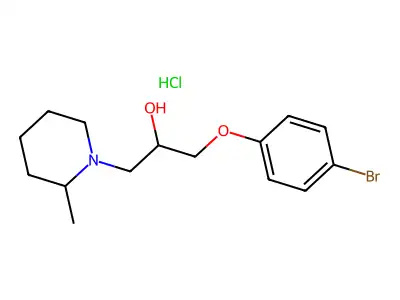 1-(4-Bromophenoxy)-3-(2-methylpiperidin-1-yl)propan-2-ol hydrochloride structure
