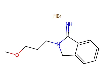 2-(3-Methoxypropyl)isoindolin-1-imine hydrobromide structure