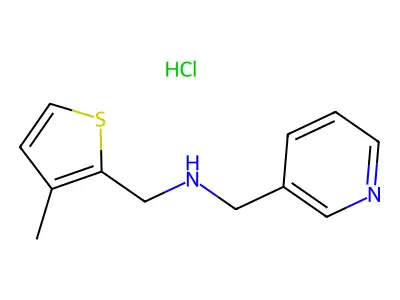 (3-Methyl-thiophen-2-ylmethyl)-pyridin-3-ylmethyl-amine hydrochloride structure