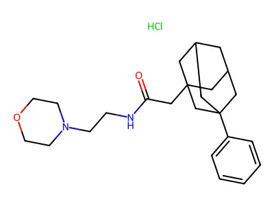 N-[2-(Morpholin-4-YL)ethyl]-2-(3-phenyladamantan-1-YL)acetamide hydrochloride structure