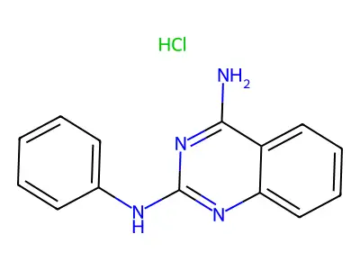 N~2~-Phenyl-2,4-quinazolinediamine hydrochloride structure