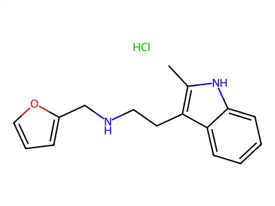 [(Furan-2-yl)methyl][2-(2-methyl-1H-indol-3-yl)ethyl]amine structure