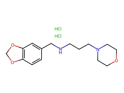 Benzo[1,3]dioxol-5-ylmethyl-(3-morpholin-4-YL-propyl)-amine dihydrochloride structure