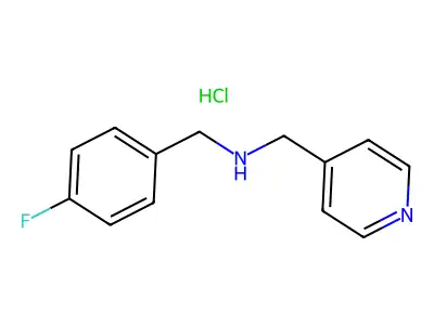 (4-Fluorobenzyl)(4-pyridinylmethyl)amine hydrochloride structure