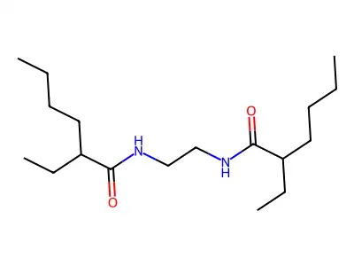 Hexanamide, N,N'-1,2-ethanediylbis[2-ethyl- structure