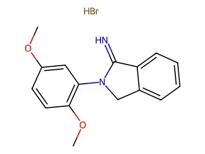 2-(2,5-Dimethoxyphenyl)isoindolin-1-imine hydrobromide structure