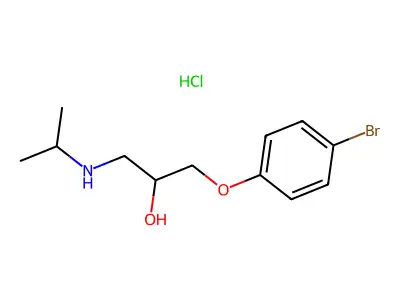 1-(4-Bromophenoxy)-3-(isopropylamino)-2-propanol hydrochloride structure