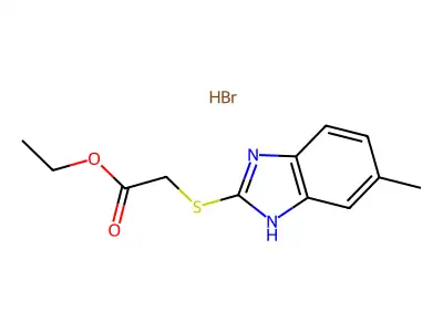 ethyl [(5-methyl-1H-benzimidazol-2-yl)sulfanyl]acetate structure