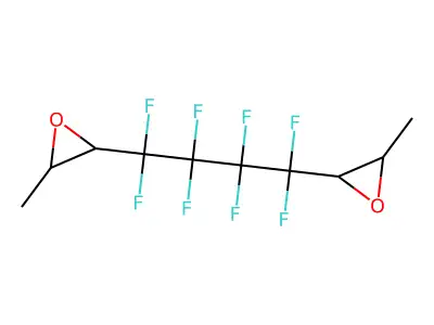 2,2'-(2,2,3,3,4,4,5,5-Octafluorohexane-1,6-diyl)bis(oxirane) structure