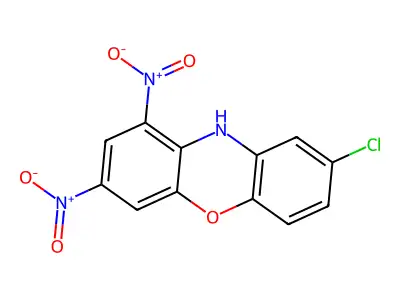 8-chloro-1,3-dinitro-10H-phenoxazine structure