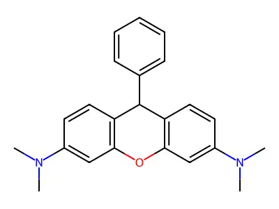 Dihydrotetramethylrosamine structure
