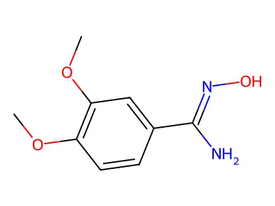 N'-hydroxy-3,4-dimethoxybenzenecarboximidamide structure