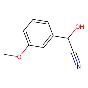 (2S)-2-hydroxy-2-(3-methoxyphenyl)acetonitrile structure