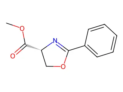 Methyl 2-phenyl-4,5-dihydro-1,3-oxazole-4-carboxylate structure
