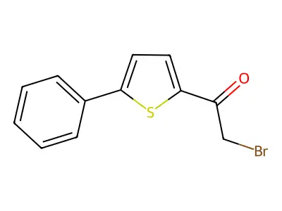 2-Bromo-1-(5-phenyl-2-thienyl)-1-ethanone structure