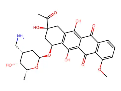 Methylaminedaunomycin structure