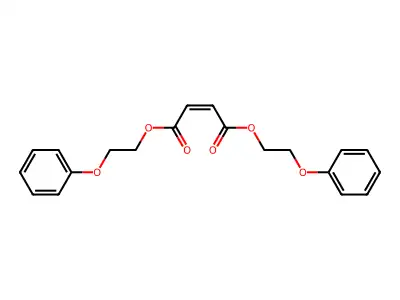 Bis(2-phenoxyethyl) but-2-enedioate structure
