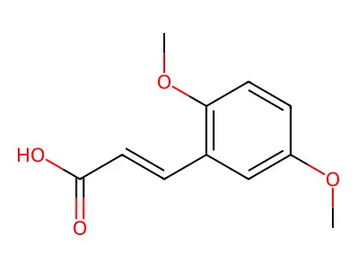 3-(2,5-Dimethoxyphenyl)-2-propenoic acid structure