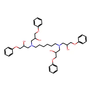 N,N,N',N'-Tetra-bis-(3-phenoxy-2-hydroxypropyl)hexane-1,6-diamine structure